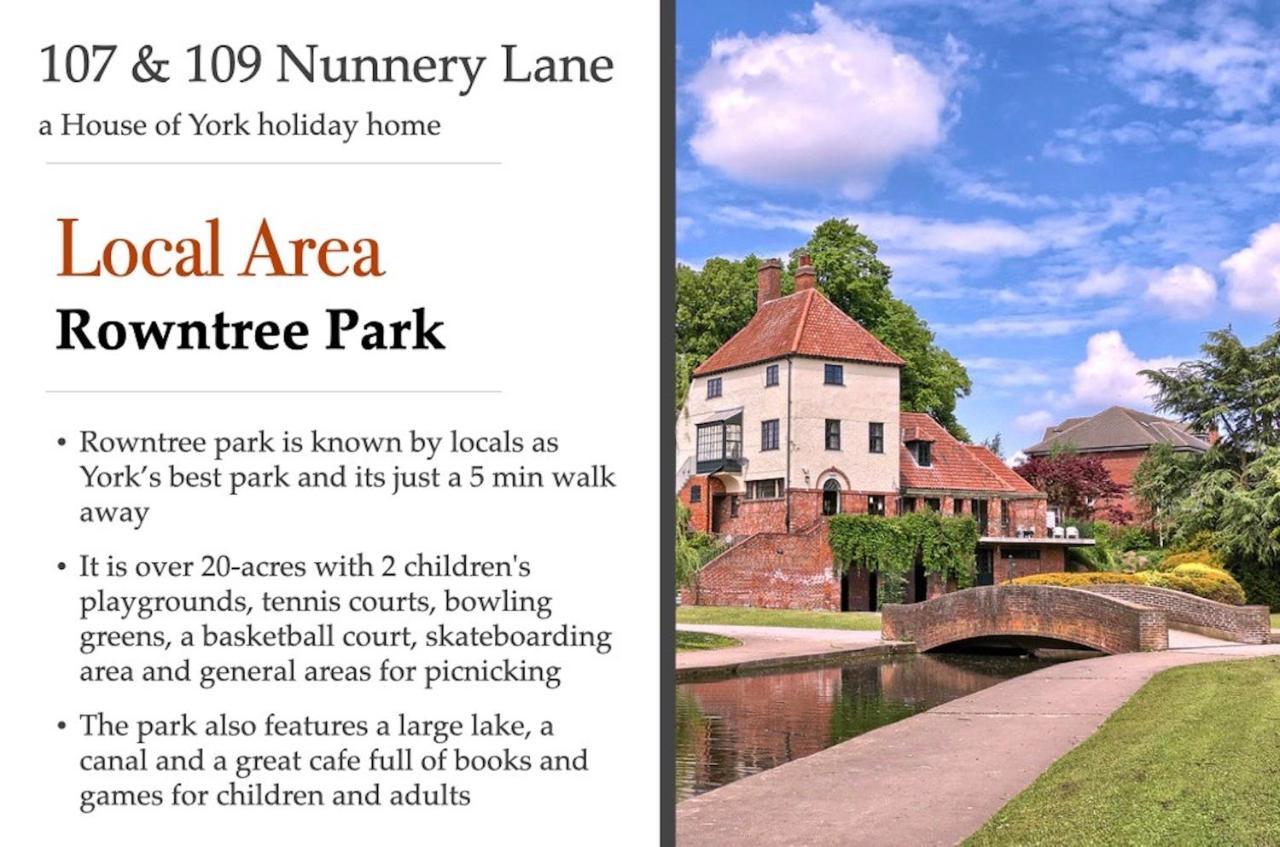 Vila 107 And 109 Nunnery Lane York Exteriér fotografie